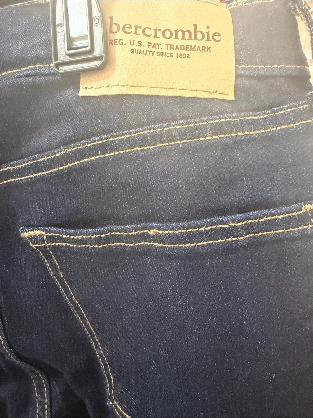 Abercrombie & Fitch Dark Navy Straight Jeans - Girls 15/16